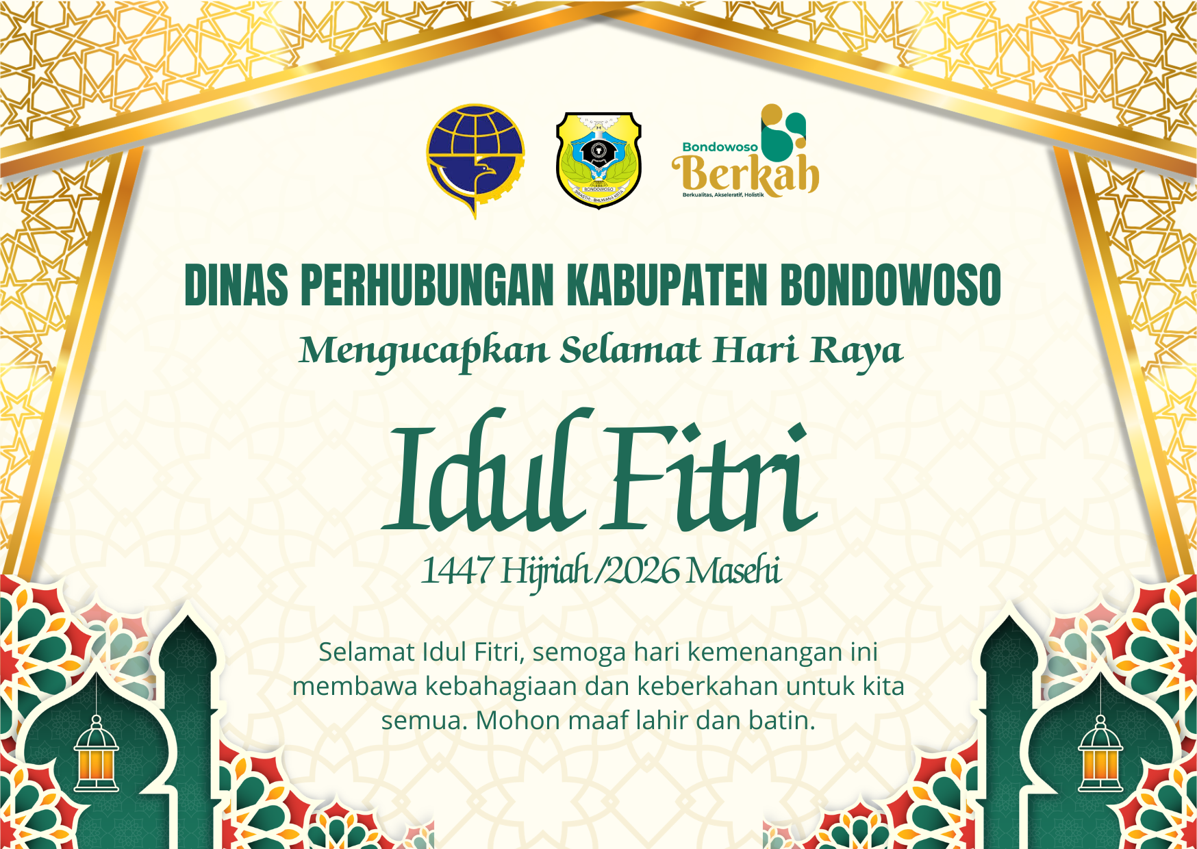 Iklan Idul Fitri Dishub Bondowoso